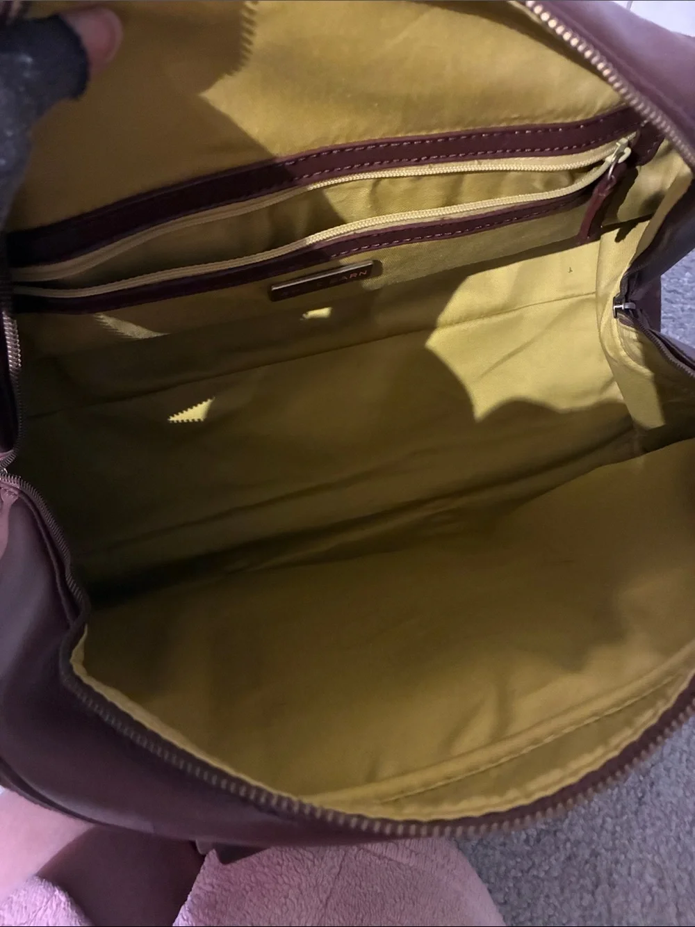 Men's White Barn Bath & Body Works Weekend Duffel Brown Suede Bag